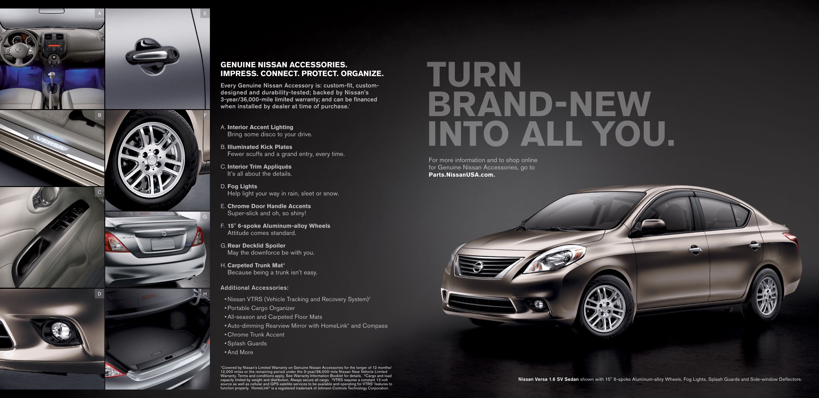 2012 Nissan Versa Brochure Page 3
